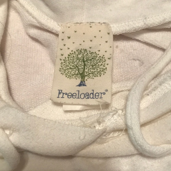 Freeloader Pullover White Hoodie | Size small - Picture 4 of 5